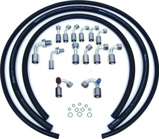 Reduced Barrier Beadlock 14-Fitting Extended Length Refrigerant Hose Kit

