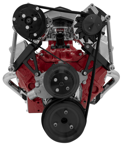 Small Block Chevy - Inward Mount Deluxe - Reverse Rotation Serpentine System