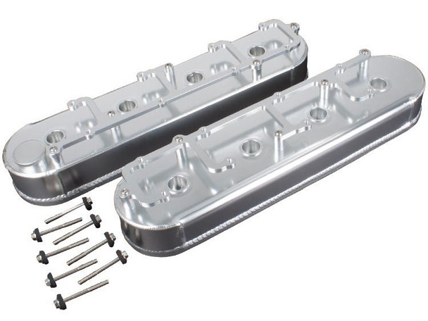 Chevy LS Fabricated Valve Covers w/ Coil Brackets, Polished