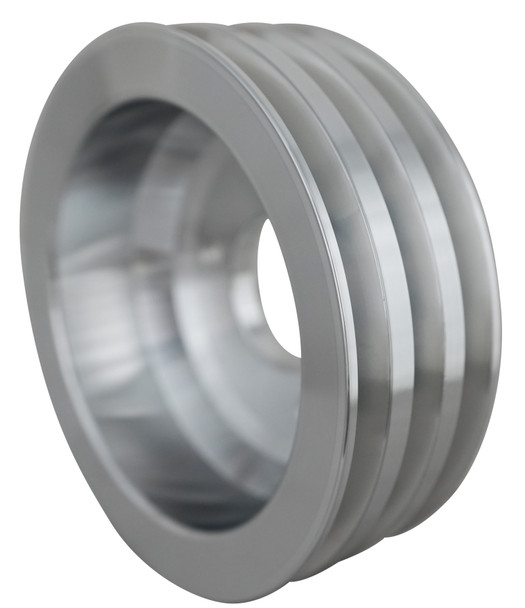 Big Block Chevy High Flow V-Belt Crankshaft Pulley, Clear