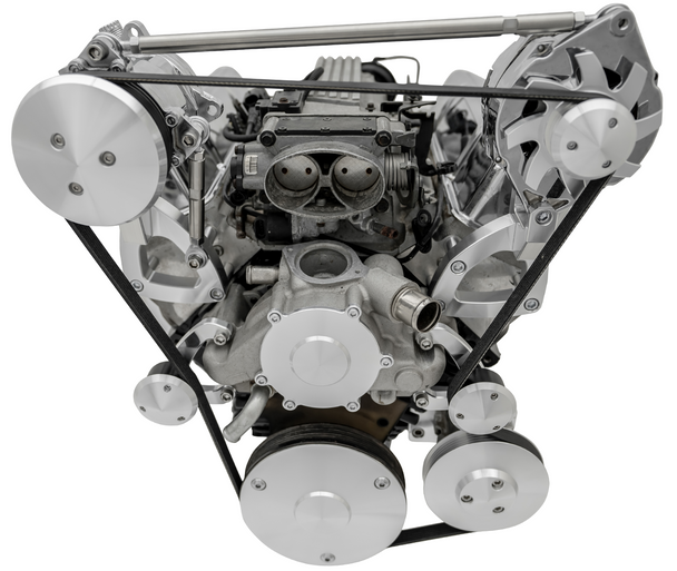Chevy LT1 Serpentine Conversion: High Mount, Clear