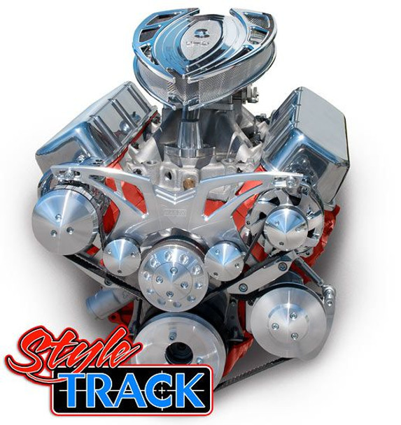 Chevy Big Block All Inclusive Style Track Serpentine System for 1963-'82 Corvettes w/ AC