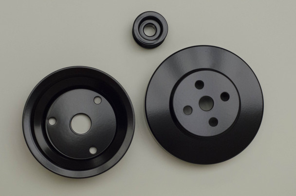 1988 - 1991 Chevy Corvette Small Block Serpentine Power & Amp Series Pulley Kit