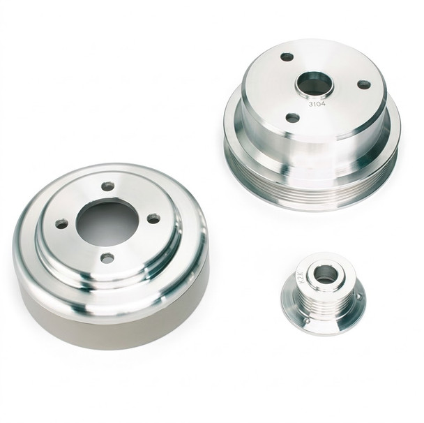 1996 - 1997 Chevy Trucks Power & Amp Series Serpentine Pulley Kit (3 Piece)