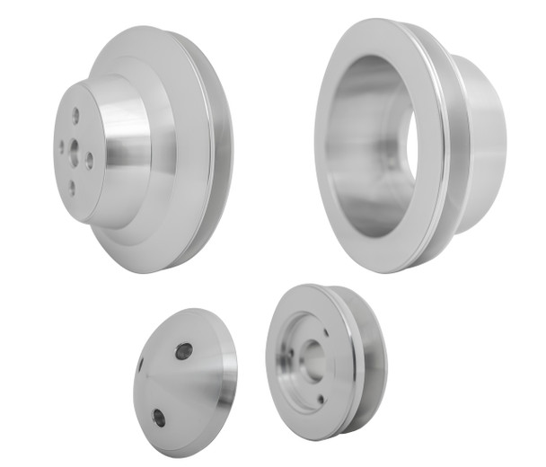 Small Block Ford Performance Ratio V-Belt Pulley Kit (1V) [1969+]