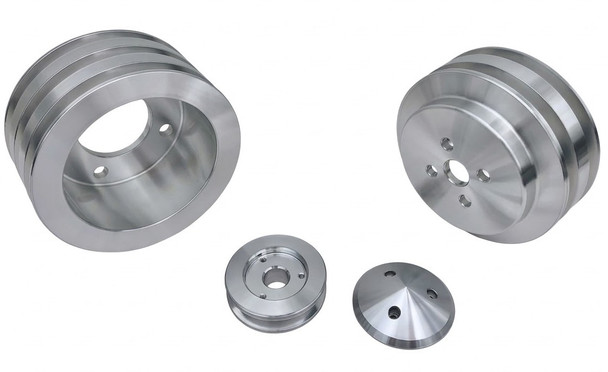 Big Block Ford High Flow V-Belt Pulley Kit
