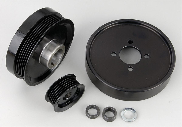 Ford 4.6L Mustang GT ('01 - '04) & Mustang Cobra ('01) with SFI Balancer Pulley Kit - Black