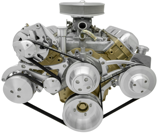 Oldsmobile Ultra Mid-Mount Serpentine Conversion, Clear, High