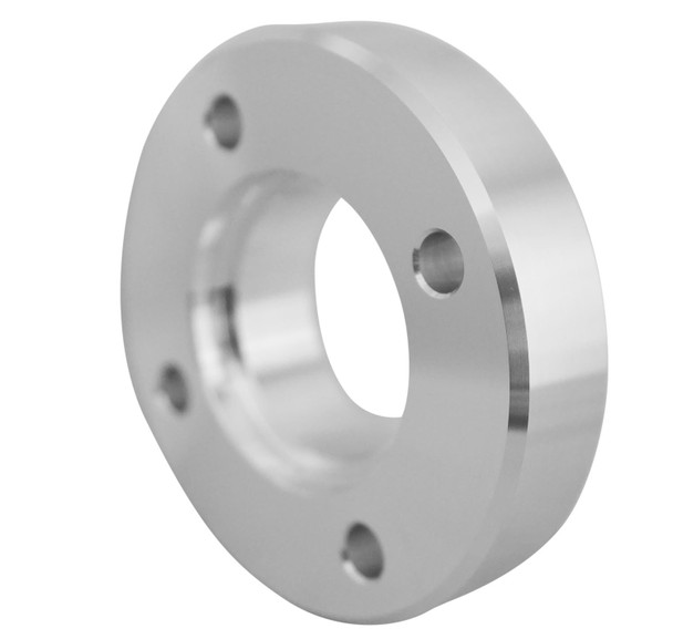 Ford Small Block Balancer Spacer; Female to Male (.9375"), Angle, Clear