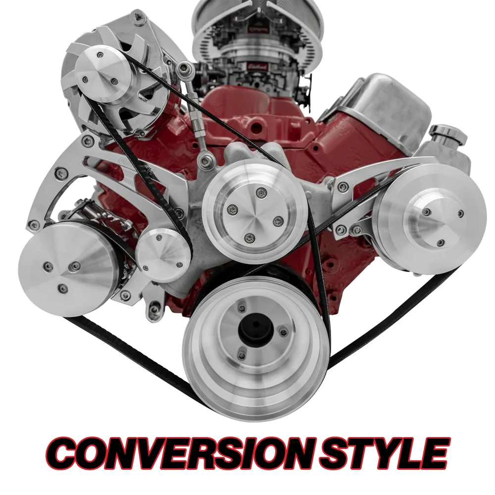 Big Block Chevy Conversion Style all inclusive serpentine system