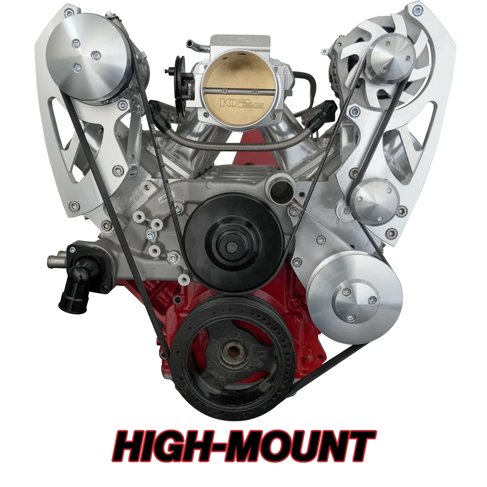 Chevy LS High Mount all inclusive serpentine system