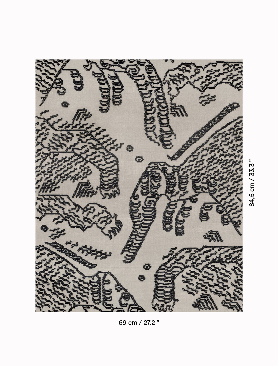 Enigmatic jacquard velvet Tiger Mountain | Dedar Milano