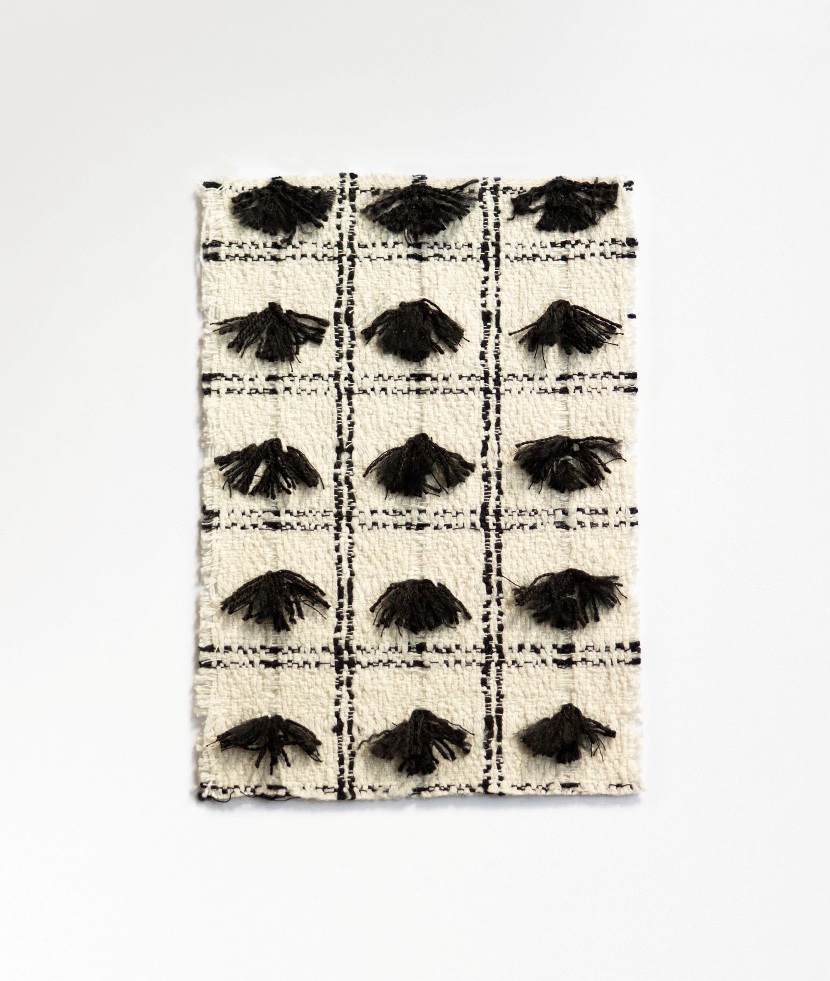 tessuto dedar bianco e nero brera