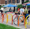 Customize your Hoop Bike Rack with your own logo