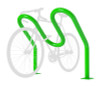 Hi Roller Bike Rack from Dero™ can be customized with any Powder Coat Shade of your choice