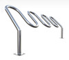 Hi Roller Bike Rack from Dero™ comes in Galvanized finish