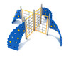 4 Panel Rope Challenger Climber - Silver Posts/Sunglow Yellow Rails/Pacific Blue Plastic/Sunglow Yellow Handholds