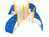 4 Panel Rope Challenger Climber - Sunglow Yellow Posts and Rails/Pacific Blue Plastic/Sunglow Yellow Handholds