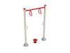 Single Station Waist Twister - Brick Red Rails/Sand Dollar Posts