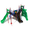 Tyson's Corner Spark Play Structure - front view - Beachball Color Scheme