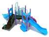 Custom colors - Sky Blue Slides/Panels, Plum Climbers/Posts, Teal Rails