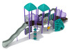 Custom Colors - Teal Roofs/Climbers, Purple Posts/Rails, Gray Slides/Panels