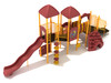 Custom Colors - Terra Cotta Roofs/Slides/Panels/Climbers, Sunglow Yellow Posts/Rails