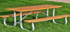 Frog Furnishings Heavy Duty Galvanized Frame Picnic Table 