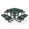 46" Octagon Table With Rolled Edges - Expanded Metal Option