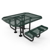 46" Octagon Table With Rolled Edges - 2 Seat Accessible with Expanded Metal Option