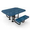 46" Octagon Table With Rolled Edges - 2 Seat Accessible with Punched Steel Option