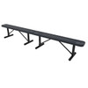 10 Ft Rectangular Bench Without Back - Portable and Punched Steel Options