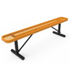 Rectangular Bench Without Back - Portable and Expanded Metal Options