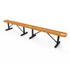 10 Ft Rectangular Bench Without Back - Portable and Expanded Metal Options