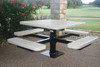 MyTCoat 46" Square Pedestal Table