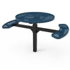 46" Round Pedestal Table - 2 Seat Accessible with Inground Mount and Expanded Metal Options