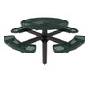 46" Round Pedestal Table - Inground Mount and Expanded Metal Options