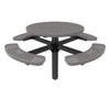 46" Round Pedestal Table - Inground Mount and Punched Steel Options