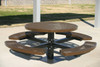 Rounds Pedestal tables also available in expanded metal or punched steel