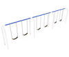 3-Bay Arch Swing in Custom Colors