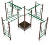 Waverly Woods Fitness Playground Structure