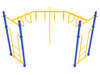 90-Degree Trapezoid Loop Ladder - Cobalt Blue Posts/Sunglow Yellow Rails 90-Degree Trapezoid Loop Ladder - Cobalt Blue Posts/Sunglow Yellow Rails