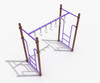 Overhead Ring Climber with ring holds that actually move when grasped Overhead Ring Climber with ring holds that actually move when grasped