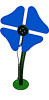 Freenotes Harmony Outdoor Flower Instrument - Indigo Standard Flower