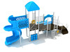 Annapolis Spark Structure - Custom Colors (Sky Blue Roof/Slides/Panels; White Posts/Rails)