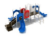 Barberton Spark Playground Structure - Patriotic Color Scheme