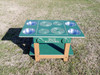 The Island Mud Kitchen is made of recycled wood, HDPE plastic and 4 removable stainless steel bowls The Island Mud Kitchen is made of recycled wood, HDPE plastic and 4 removable stainless steel bowls