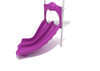 Double Turn Replacement Slide with White metal and Plum Plastic- Slide and Mounts only
