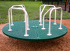 The Classic Merry Go Round by Sportsplay - 8ft Green Floor with Tan Handles
