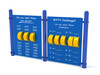 Learning Junction with Cobalt Blue Posts, Blue Panel with White Engraving and Sunglow Yellow Wheels